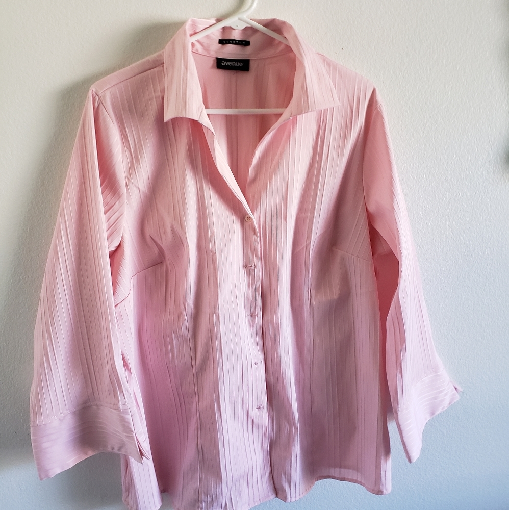 Avenue Plus Size Career Blouse